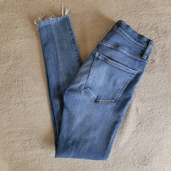 Agolde Sophie Crop fray hem jeans size 25 - Picture 2 of 12